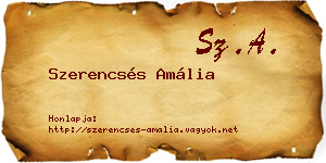 Szerencsés Amália névjegykártya